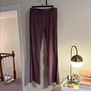 Adidas Suede Plum Women’s Flare Track Pants Size Medium NWOT